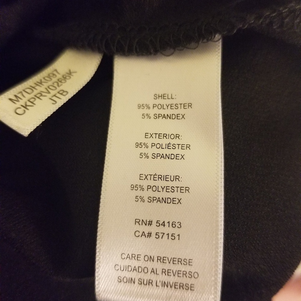 AUTH CALVIN KLEIN BLACK KEY HOLE BLOUSE SZ S - Picture 7 of 8